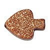 1 Strang (ca. 40cm) Goldfluss Steinimitat Perlen 16x20mm